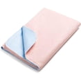 thumbnail image 2 of 3x Super Absorbent Washable Double Bed Protector Pad | Thin Reusable Incontinence Bedding Protection, Comfortable & Durable - Pink - 85cm x 115cm, 2 of 5