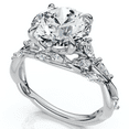 thumbnail image 4 of Pompeii Certified 3Ct Garden Diamond Engagement Ring 14k Gold or Platinum Lab Grown, 4 of 6