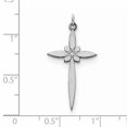 thumbnail image 2 of Pendentif Croix en Argent Sterling 925 Conçu au Laser, 2 of 2
