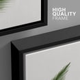 thumbnail image 4 of wall26 Framed Canvas Print Wall Art Set Tropical Jungle Palm Leaf Collage Nature Floral Digital Art Modern Art Rustic Botanical Relax/Calm for Living Room, Bedroom, Office - 16"x24"x3 BLACK, 4 of 5
