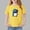 Yellow#2, variant on IVEYRTF Girls Cartoon Penguin Print Short Sleeve T-Shirt Round Neck Pullover Top for Everyday Play Fun Wear Comfort Fit Penguin T-Shirt(Orange#2,5-6 Years)