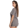 thumbnail image 2 of Just Love Womens Pajama Set (Grey Pink Stars, 2X), 2 of 3