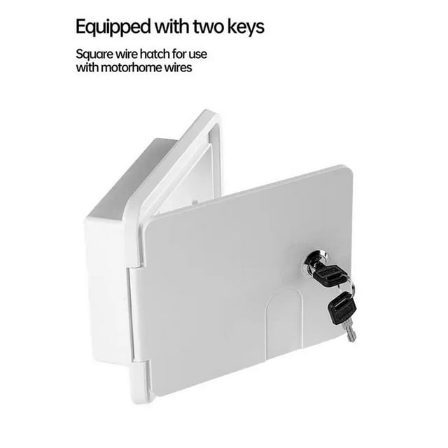 Access Door Panel RV Power Cord Hatch Square Electric Cable Hatch For Boat Marine RV Yacht Motor Home Camper Boat RV Accessories