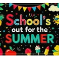 thumbnail image 3 of Colorful Summer Themed Banner with Fruits Emojis and Party Elements for School s Out Celebrations Party Decorations Photography Props Summer Backdrop Decor Background, 3 of 6