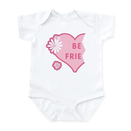

CafePress - Pink Best Friends Heart Left Infant Bodysuit - Baby Light Bodysuit Size Newborn - 24 Months