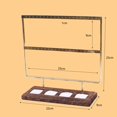 thumbnail image 3 of lionlar Jewelry Organizer Stand, Hanging Rack for Watches Anklets Countertop Tradeshow Tall+Rings Base, 3 of 5