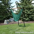 thumbnail image 3 of Sunnydaze Soft Polyester Extra-large Hanging Caribbean Hammock Chair - Green, 3 of 7