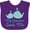 Purple, variant on Inktastic My Grandma Loves Me Boys or Girls Baby Bib