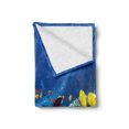 thumbnail image 2 of Fish Soft Flannel Fleece Blanket, Fairy Underwater with Fish and Source of Oxygen Coral Aquatic Liquid Culture Scenery, Cozy Plush for Indoor and Outdoor Use, 60" x 80", Multicolor, by Ambesonne, 2 of 5