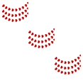 thumbnail image 4 of Yuarrent 1 Juego de guirnalda de corazón, decoración de fiesta con purpurina, decoración del día de San Valentín, pancarta colgante, Rojo 3piezas, 4 of 5