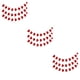 thumbnail image 1 of Juego de pancartas colgantes de papel Advancent con guirnalda de corazones Rojo 3piezas, 1 of 5