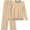 Beige, variant on PRETTYGARDEN Women's 2 Piece Knit Sweater Outfit Casual Long Sleeve Pullover Wide Leg Pants Tracksuit Loungewear Set