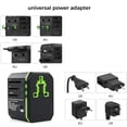 thumbnail image 2 of Universal Travel Adapter, Worldwide Travel Power Adapter, International Travel Plug All in One Power Plug Adapter with USB C Port Fast Wall Charging for European, Italy, US, AU & More 170 Countries, 2 of 7
