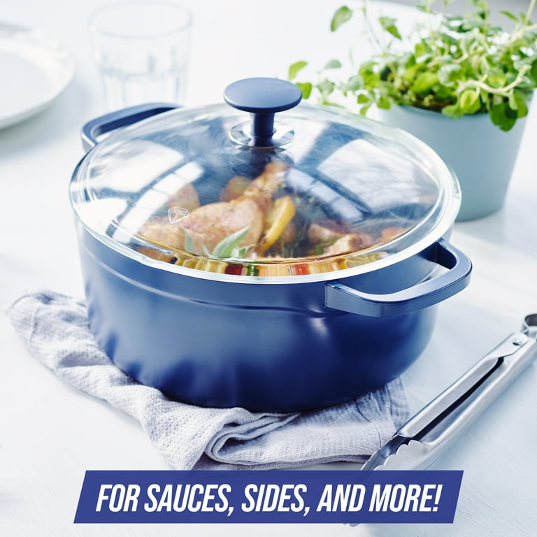 5.5QT Blue Aluminum Big Batch Dutch Oven with Lid 5.5QT Blue Aluminum Big Batch Dutch Oven with Lid