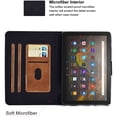 thumbnail image 4 of Allytech Folio Case for Kindle Fire HD 10 2021/Fire HD 10 Plus 10.1" Tablet 11th Generation 2021 Released, Slim Premium PU Leather Multi Angle Stand Flip Smart Cover with Auto Sleep Wake,Bronw, 4 of 7