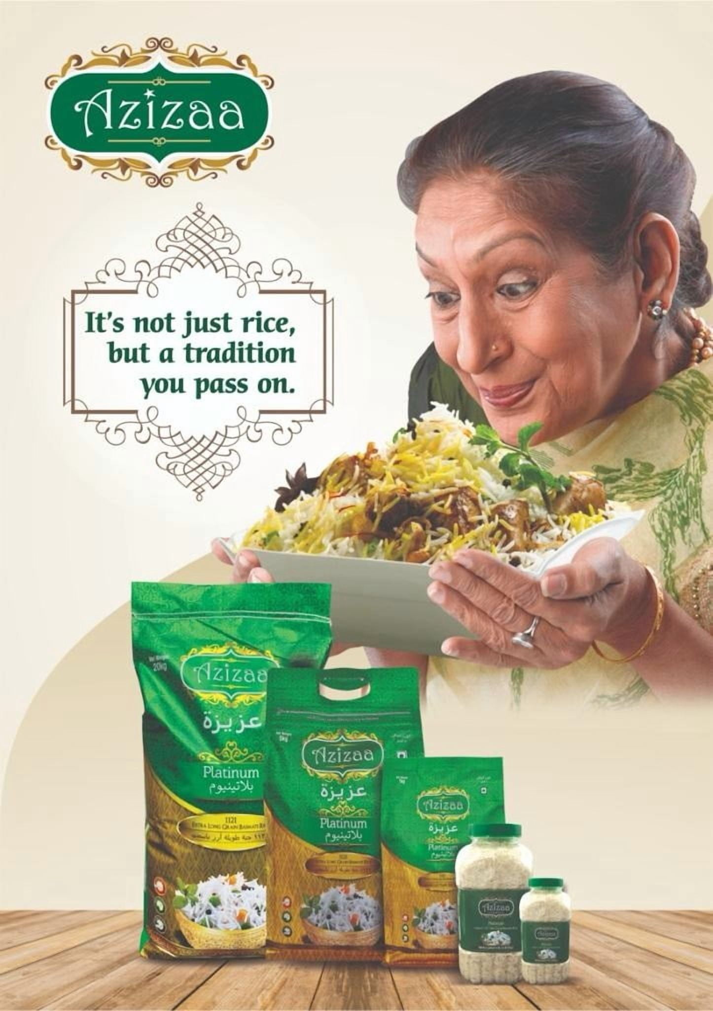 Azizaa Platinum Basmati Rice, 1 pcs