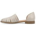 thumbnail image 3 of Journee Womens Anyah Ankle Cuff Slip On Almond Toe Flats, 3 of 10