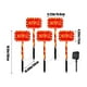 thumbnail image 3 of Luces solares LED navideñas con forma de gorro navideño, luz solar cálida para jardín o patio. Decoración navideña para exteriores. Incluye cinco luces solares navideñas de plástico., 3 of 8