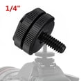 thumbnail image 4 of Adaptador de Montaje para DSLR Disfrute Doble Pulgar 1/4' Negro, 4 of 6