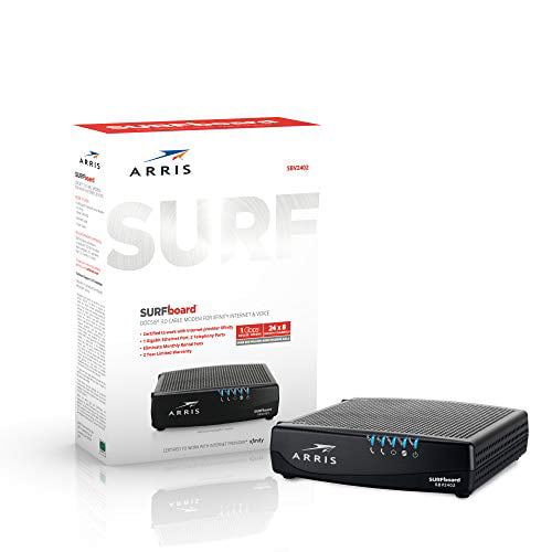 ARRIS SURFboard SB6190 32x8 DOCSIS 3.0 Cable Internet Modem Gaming Fast Stream 