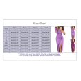 thumbnail image 3 of Sngxgn Women's A Line Midi Dress Straps V Neck Slit Party Slip Dress(Purple,XXXXL), 3 of 5