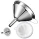 thumbnail image 1 of Bearachild Embudo de acero inoxidable FenKicyen 304, accesorios de cocina para embudo de agua y aceite, utensilios domésticos con filtros de colador, 1 Herramientas y accesorios para hornear Bearachild HA003890-00B, 1 of 6