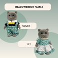 thumbnail image 4 of Figuras coleccionables OLEOCA Familia Gato Gris con ropa removible, 4 of 7