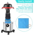 thumbnail image 4 of KEEPOW 6 Packs Reusable Dry Filters Bag for Stanley 1-6 Gallon Wet/Dry Vacuums, Part# 25-1217, 4 of 7