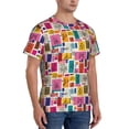 thumbnail image 5 of Rocae Cute Doodles for Men's Moisture-Wicking Crew Tee - T-Shirt for Sports, Outdoor Activities, and Casual WearXX-Large, 5 of 9