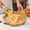 Basket + Grease Absorbing Paper, variant on Plastic Wicker Bread Basket, Woven Fruit Basket Tabletop Tray, Food Vegetable Basket for Serving Display Storage Kitchen Restaurant Market Showcase