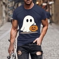 thumbnail image 1 of Handshe T-Shirt à Col Rond à Manches Courtes pour Homme à Thème d'Halloween - Blouse Décontractée Stylée, 1 of 5