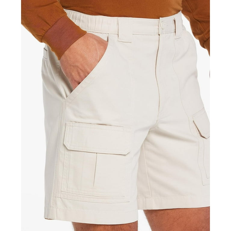 Savane Men's Casual Comfort Hiking Cargo Shorts, Size 36, Stone