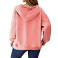 thumbnail image 5 of Womens Oversized Sweatshirts Fall Fashion Hoodies Zip Up Hoodie Long Sleeve Clothing Shirts Clothes Outfits Watermelon Red L, 5 of 8