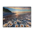 thumbnail image 2 of Daisy Flowers on Beach Area Rugs Soft Non-Slip Floor Mats Large Nursery Carpets Doormat for Living Room Bedroom Hotel Decor 63"x48", 2 of 7
