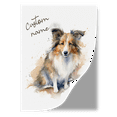thumbnail image 2 of Lotusprinthandmade Personalized Name Sheltie Gift for Dogs and Dog Lovers Watercolor style Poster 24" x 36", 2 of 5