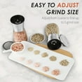 thumbnail image 2 of Bartans Manual Salt and Pepper Mill Grinder Set, Stainless Steel Blades Shakers for Kitchens 2 Pack, 2 of 8