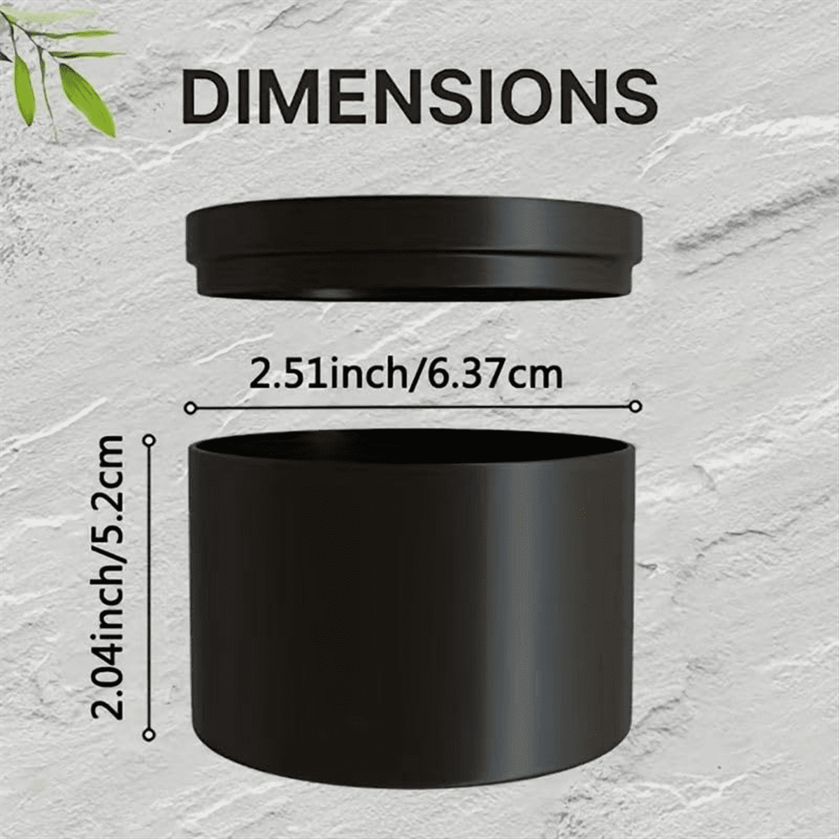 24Pcs Black Candle Tins, 4Oz Empty Candle Tin with Lids for DIY Candles Making, Matte Full Candle Jars for Candle Making