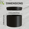 thumbnail image 2 of 24Pcs Black Candle Tins, 4Oz Empty Candle Tin with Lids for DIY Candles Making, Matte Full Candle Jars for Candle Making, 2 of 5
