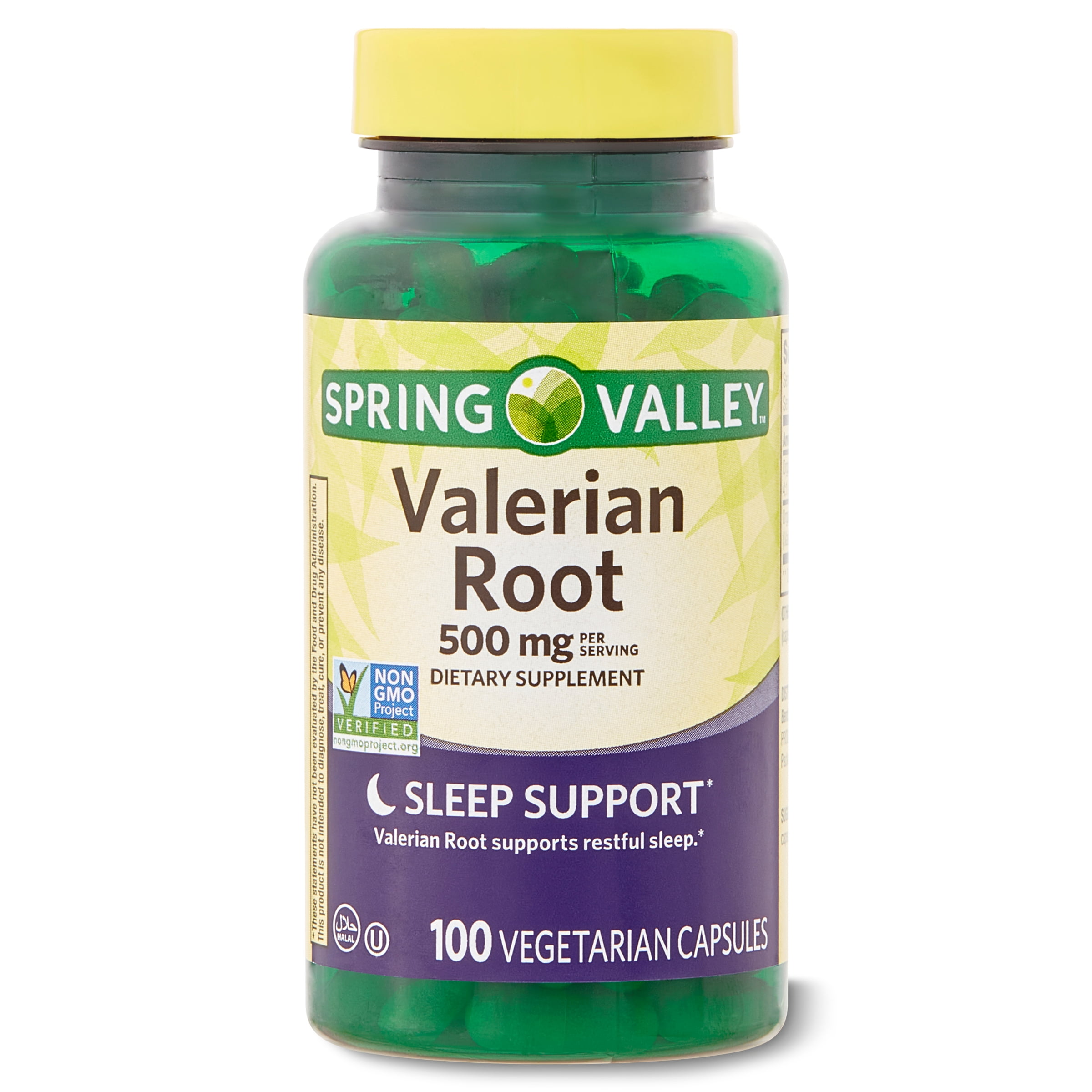 Spring Valley Valerian Root Capsules, 500 mg, 100 Count