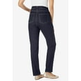 thumbnail image 2 of Woman Within Plus Size Straight-Leg Stretch Denim Five-Pocket Jeans, 2 of 6