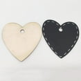 thumbnail image 4 of Abbraccia 5x10 Pieces Wooden Heart Hanging Tags Chalkboard Message Blackboard Wedding 5 Pcs, 4 of 8