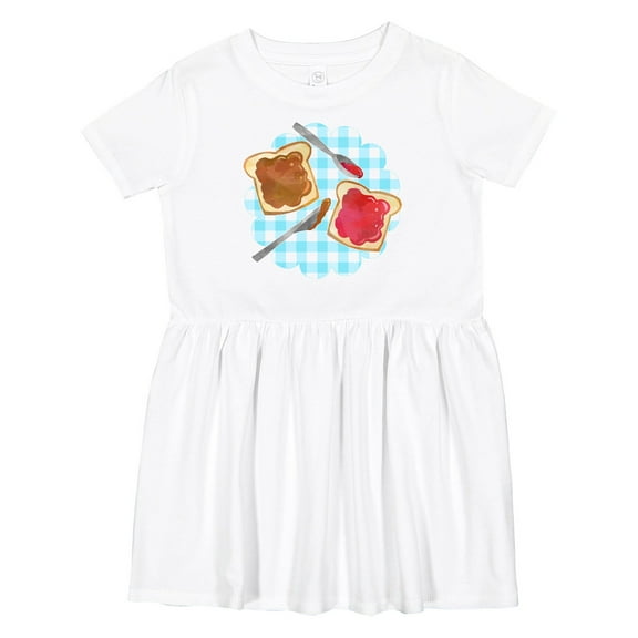 Inktastic Peanut Butter and Jelly Picnic Girls Toddler Dress