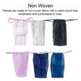 thumbnail image 4 of Qarigey 100 piezas de viaje desechables tanga bragas t-back Spa sexy calzoncillos sin lavar Sauna masaje calzoncillos salón azul Type2 NO2, 4 of 6