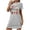 Gray, variant on Christmas Women's Nightgown Dress Bowknot Prints Crewneck Short Sleeve Casual Dress Loose Fit Shift Dress Plus Size Nightshirt Yellow S