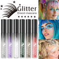 thumbnail image 2 of Glitter Mascara Shiny Diamond Mascara Long Lasting Thickening Lengthening Eyelashes Makeup Party ，Volumizing, Defining, Non-Clumping Mascara 5g, 2 of 2