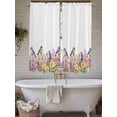 thumbnail image 7 of Bedroom Curtains 63 Inches length, Spring Floral Window Treatment Curtain Drapes, Summer Birds Botanical Fence Rod Pocket Curtain Panels for Living Room Kitchen, 42"x63", 2 Panels, 7 of 7