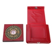 Chinese Fengshui Luo shui Tool Square with Storage Box Collectables for Home Decoration 8x8cm