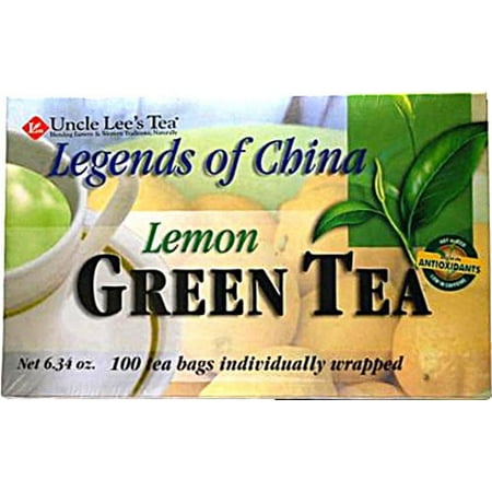 Légendes de l'oncle Lee de Chine Thé vert citron Sacs 100 thé
