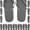 Grey, variant on 50 Pairs of Bulk Wholesale Waterproof Flip Flop Sandals for Men, Weddings, House Guests, Indoor and Backyard Outdoor in Black