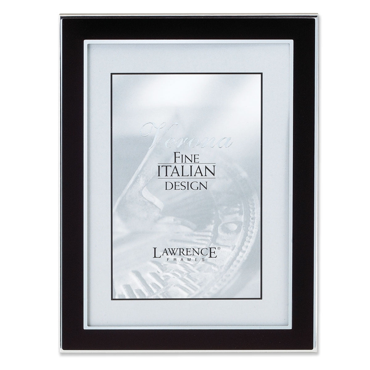 Silver and Black 8x10 Metal Picture Frame